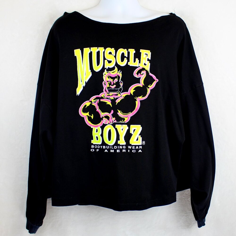 Vintage 80s Muscle Boyz of California Bodybuilding Sweatshirt (3XL)